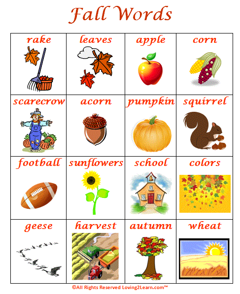 Other Words For Autumn Leaves